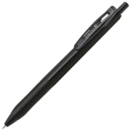 ゼブラ　ジェルボールペン　サラサＲ　０．５ｍｍ　黒　（軸色：黒）　ＪＪ２９－Ｒ１－ＢＫ１　１本1