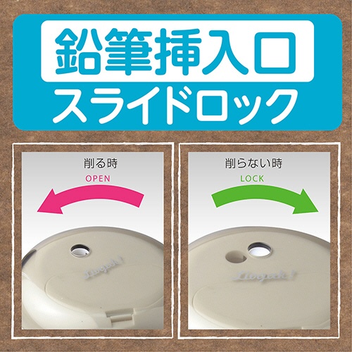 ソニック　リビガク　フリーキー　乾電池式電動鉛筆削り　アイボリー　ＬＶ－１５８７－Ｉ　１個3