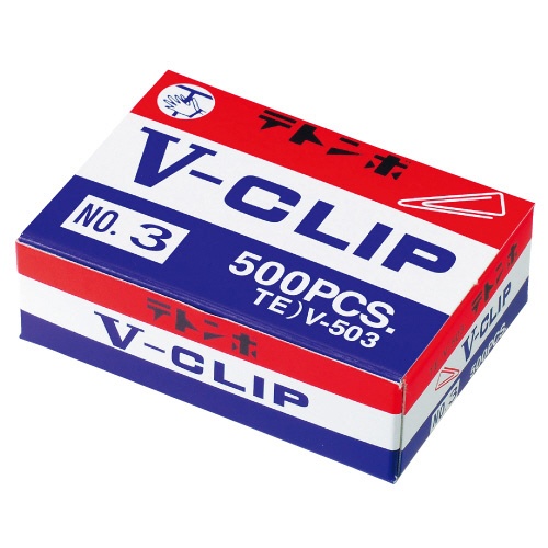 ミツヤ　テトンボ　Ｖクリップ　小　２２ｍｍ　ゴールド　Ｖ－５０３　１箱（約５００本）2