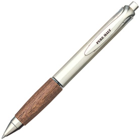 三菱鉛筆　ゲルインクボールペン　ピュアモルト　ノック式　０．５ｍｍ　黒　（軸色：ダークブラウン）　ＵＭＮ５１５．２２　１本