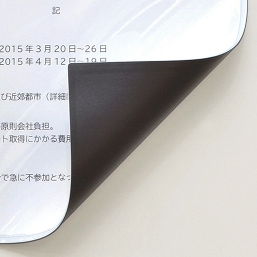 ＴＡＮＯＳＥＥ　マグネットカードケース　ツヤ有り　Ａ５　白　１枚2