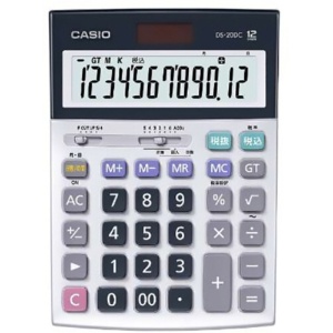 カシオ　本格実務電卓　日数＆時間計算　１２桁　デスクタイプ　ＤＳ－２０ＤＣ－Ｎ　１台1
