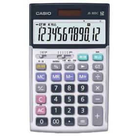 カシオ　本格実務電卓　日数＆時間計算　１２桁　ジャストタイプ　ＪＳ－２０ＤＣ－Ｎ　１台
