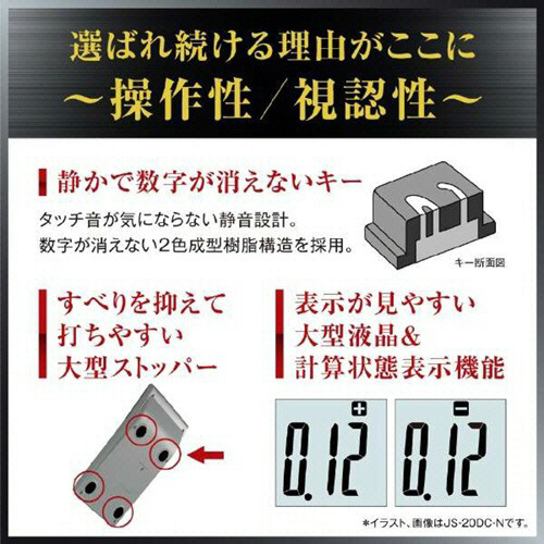 たのめーる】カシオ 本格実務電卓 日数&時間計算 12桁 ジャストタイプ