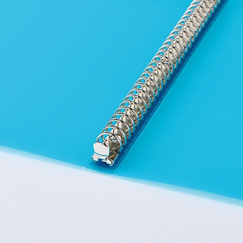 ＴＡＮＯＳＥＥ　３０穴バインダー（透明ＰＰ表紙）　Ａ４タテ　７０枚収容　背幅２４ｍｍ　透明　１冊3