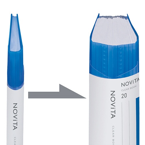 コクヨ　クリヤーブック（ノビータ）　固定式　Ａ４タテ　２０ポケット　背幅５～４０ｍｍ　ピンク　ラ－ＮＶ２０Ｐ　１冊2