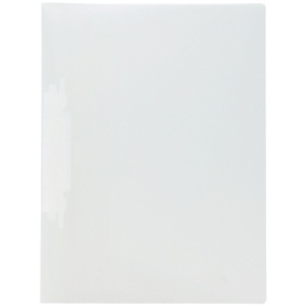 リヒトラブ　ルーパーファイル（色透明表紙）　Ａ４タテ　２穴　１００枚収容　白　Ｆ－３００６－５Ｐ－０　１パック（５冊）