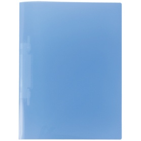 リヒトラブ　ルーパーファイル（色透明表紙）　Ａ４タテ　２穴　１００枚収容　クリスタルブルー　Ｆ－３００６－５Ｐ－２０　１パック（５冊）