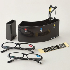 カール事務器　老眼鏡セット　スタンド＋老眼鏡３個（弱・中・強）　ＥＧＳ－０２　１セット1
