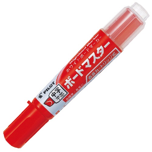 パイロット　ボードマーカー　ボードマスター　中字平芯　レッド　ＷＭＢＭ－１２ＬＣ－Ｒ　１本1