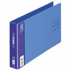 ライオン事務器　リングファイル（ノイル）　Ａ５ヨコ　２穴　２１０枚収容　背幅３５ｍｍ　ブルー　ＲＦ－２２６ｎ　１冊1