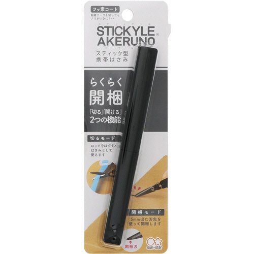 サンスター文具　スティッキール　はさみ　ＡＫＥＲＵＮＯ　ブラック　Ｓ３７１９０７３　１本1