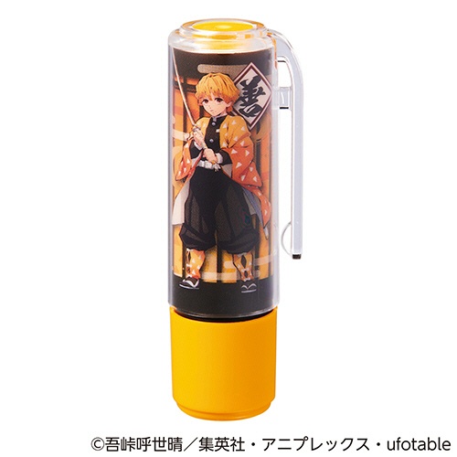 シヤチハタ　鬼滅の刃　ネーム９着せ替えパーツ　クリップホルダー＆キャップ　我妻善逸　ＸＬ－９ＰＫＨＣ／Ｈ－ＫＹ３　１個1