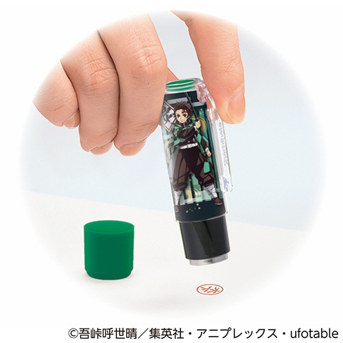 シヤチハタ　鬼滅の刃　ネーム９着せ替えパーツ　クリップホルダー＆キャップ　不死川実弥　ＸＬ－９ＰＫＨＣ／Ｈ－ＫＹ１２　１個4