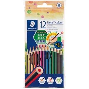 ステッドラー　ノリスカラー色鉛筆　紙ケース入　１２色（各色１本）　１８５　Ｃ１２ＰＢ　１パック1