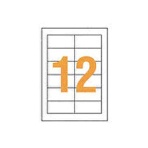 ライオン事務器　ＬＰタックラベル　Ａ４判　４２×８６ｍｍ　ＬＰ－２１２　１パック（１２００片：１２片×１００シート）