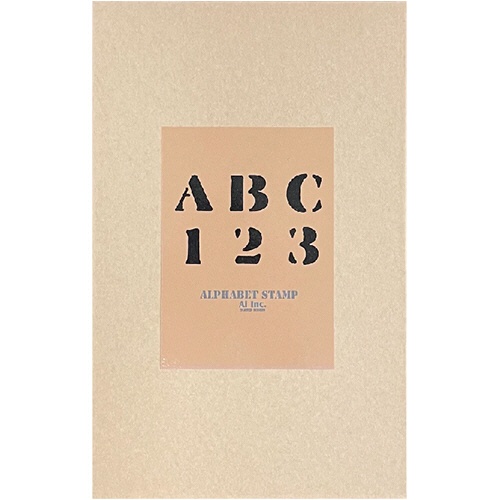 スタンプ工房愛　ステンシルアルファベットスタンプセット　３５ｍｍ　４０種　Ｋ９－０５　１セット2