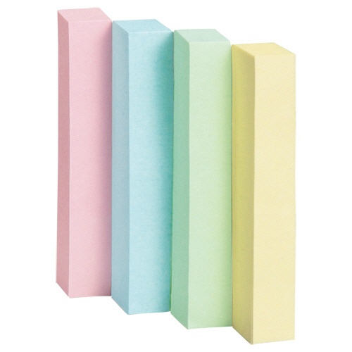 ＴＡＮＯＳＥＥ　ふせん　５０×７．５ｍｍ　４色混色　１パック（２４冊）1