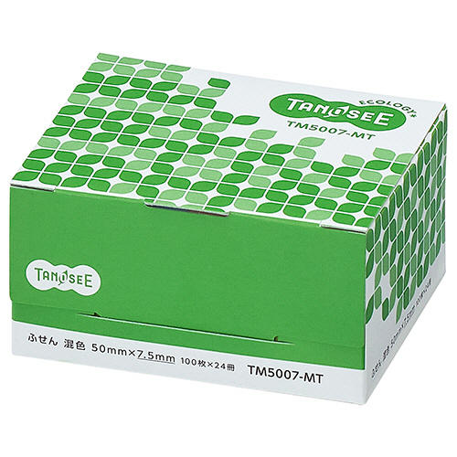 たのめーる】TANOSEE ふせん 50×7.5mm 4色混色 1パック(24冊)の通販