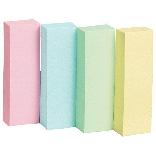 ＴＡＮＯＳＥＥ　ふせん　５０×１５ｍｍ　４色混色　１パック（２０冊）1