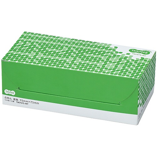 ＴＡＮＯＳＥＥ　ふせん　７５×７５ｍｍ　４色混色　１パック（１０冊）2