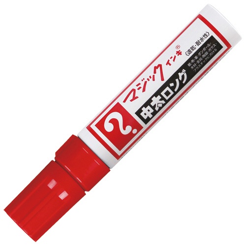 寺西化学　油性マーカー　マジックインキ　中太ロング　赤　ＭＴＢＬＰ－Ｔ２　１本1
