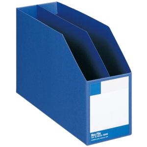 ライオン事務器　ボックスファイル　板紙製　Ａ４ヨコ　背幅１０５ｍｍ　青　Ｂ－８８０Ｅ　１冊1
