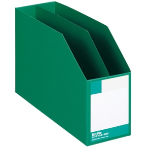 ライオン事務器　ボックスファイル　板紙製　Ａ４ヨコ　背幅１０５ｍｍ　緑　Ｂ－８８０Ｅ　１冊1