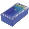 ライオン事務器　名刺整理箱　Ｗ１０２×Ｄ１８０×Ｈ７０ｍｍ　５００枚収容　青　Ｎｏ．５１　１個