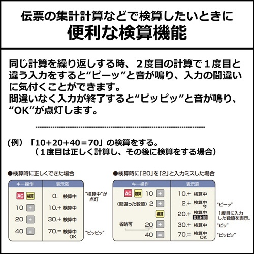 カシオ　本格実務電卓　１２桁　デスクタイプ　ＤＳ－２０ＷＫＡ－Ｎ　１台3