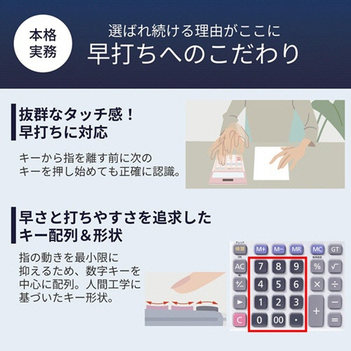 カシオ　本格実務電卓　１２桁　デスクタイプ　ＤＳ－２０ＷＫＡ－Ｎ　１台4