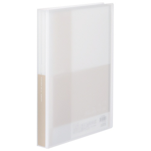 コクヨ　クリヤーブック（Ｇｌａｓｓｅｌｅ）　固定式　Ａ４タテ　６０ポケット　背幅３２ｍｍ　オフホワイト　ラ－ＧＬ６０Ｗ　１冊1