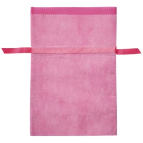 店研創意　ストア・エキスプレス　不織布リボン付きギフトバッグ　ピンク　２４×３６×１２ｃｍ　１パック（１０枚）