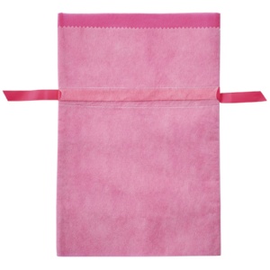 店研創意　ストア・エキスプレス　不織布リボン付きギフトバッグ　ピンク　２４×３６×１２ｃｍ　１パック（１０枚）1
