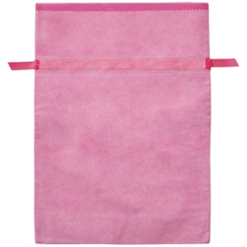 店研創意　ストア・エキスプレス　不織布リボン付きギフトバッグ　ピンク　３１×４３×１２ｃｍ　１パック（１０枚）