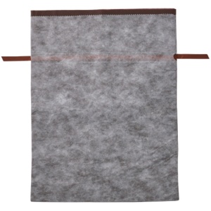 店研創意　ストア・エキスプレス　不織布リボン付きギフトバッグ　ブラウン　４５×６０×１２ｃｍ　１パック（５枚）1