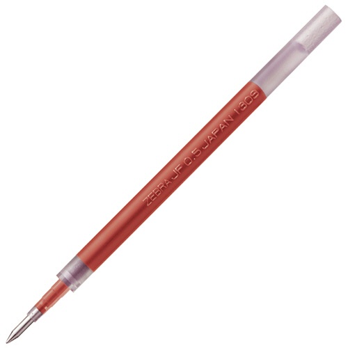ゼブラ　ジェルボールペン替芯　ＪＦ－０．７芯　赤　パック品　Ｐ－ＲＪＦ７－Ｒ　１本1