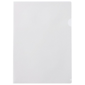 ハート　紙製クリアファイル（片全面半透明）　Ａ４　ホワイト　ＸＷ０１０１　１箱（３０枚）