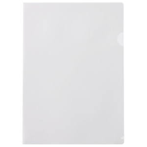 ハート　紙製クリアファイル（片全面半透明）　Ａ４　ホワイト　ＸＷ０１０１　１箱（３０枚）1