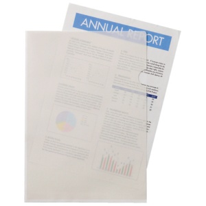 ハート　紙製クリアファイル（片全面半透明）　Ａ４　ホワイト　ＸＷ０１０１　１箱（３０枚）5