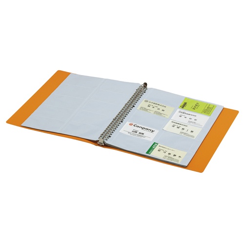 コクヨ　名刺ホルダー（ＰＯＳＩＴＹ）　替紙式　Ａ４タテ　３０穴　３００名用　ヨコ入れ　ピンク　Ｐ３メイ－３３５Ｐ　１冊2