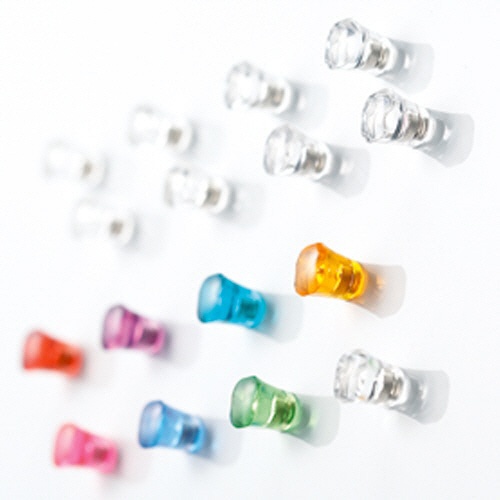 ソニック　ＰＭ　プルマグネット　ピンタイプ　直径１２×高さ１３ｍｍ　透明　ＭＧ－７８５－Ｔ　１パック（８個）3