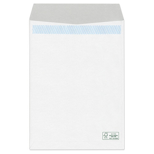 ハート　森林認証　透けない封筒　ケント　テープ付　角２　ＸＥＰ４４９　１パック（１００枚）2