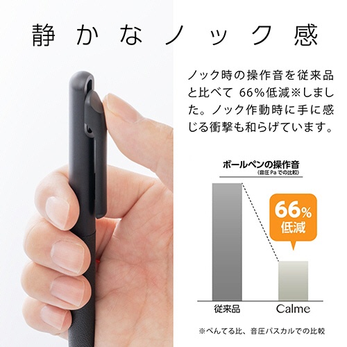 ぺんてる　単色ボールペン　Ｃａｌｍｅ　（ポリシース仕様）　０．５ｍｍ　黒　（軸色：ブラック）　ＸＢＸＡ１０５Ａ－Ａ　１本2