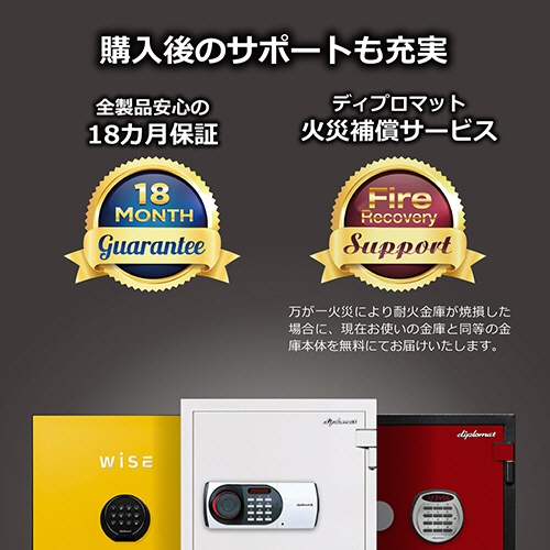 ディプロマット　デジタルテンキー式耐火・耐水金庫　２５Ｌ　オフホワイト　１２５ＥＮ８８ＷＲ　１台8