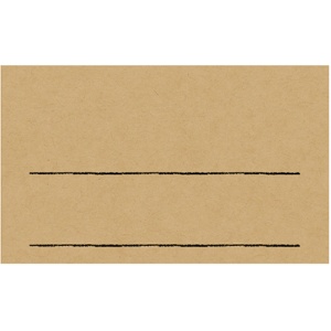 ササガワ　手書きＰＯＰ用カード　名刺サイズ　クラフト　１６－１７５３　１パック（１０枚）1