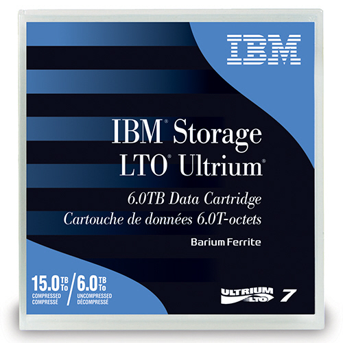 【クリックで詳細表示】IBM LTO Ultrium7 データカートリッジ 6.0TB/15.0TB 38L7302 1巻 38L7302