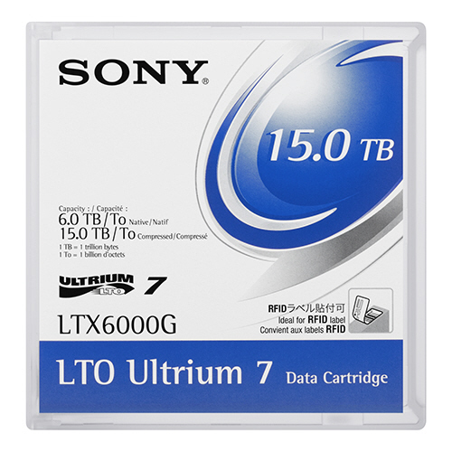 【クリックで詳細表示】ソニー LTO Ultrium7 データカートリッジ 6TB/15TB LTX6000G 1巻 LTX6000G