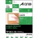 エーワン　ラベルシール［レーザープリンタ］　マット紙・ホワイト　Ａ４　２面　２１０×１４８．５ｍｍ　６５２０２　１冊（２０シート）1