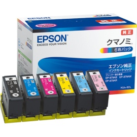 エプソン　インクカートリッジ　クマノミ　６色パック　ＫＵＩ－６ＣＬ　１箱（６個：各色１個）
